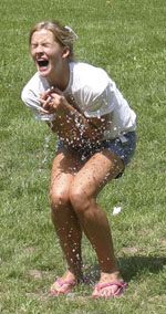Exploding water balloon