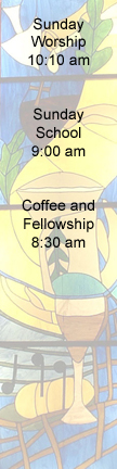 Worship Time Sunday 10:40 am, Sunday School 9:30 am