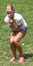 Exploding water balloon